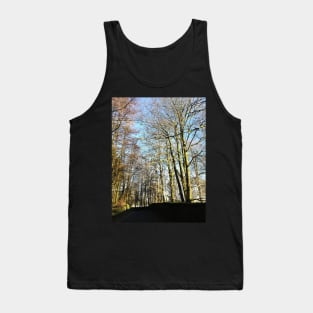 Trees in winter sunshine photograph Tank Top